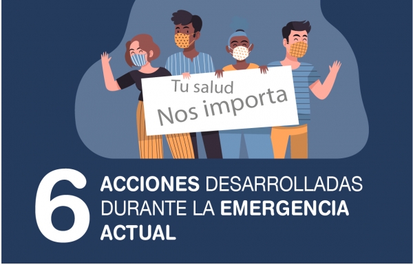 6 acciones desarrolladas por la Secci&oacute;n de Salud Ocupacional durante la emergencia actual